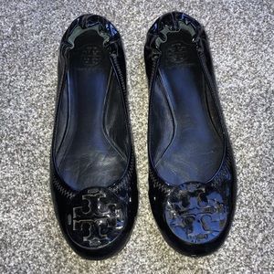 Tory Burch Black Flats